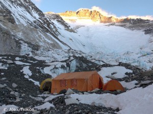 Blick von Lager 2 auf die Lhotse-Flanke