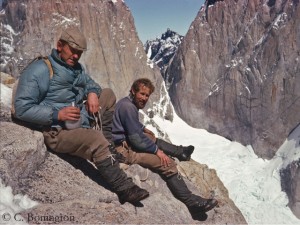 Mit Don Whillans (l.) 1963  in Patagonien 