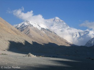 Tibetische Nordseite des Mount Everest 