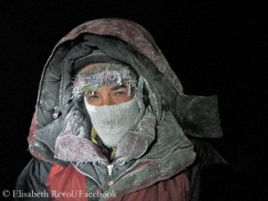 Elisabeth Revol im Lager 4 auf 7000 Metern