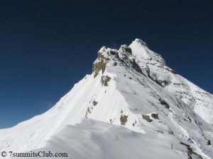 Gipfel des Mount Everest (vom Nordostgrat aus gesehen)