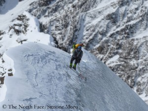 David Göttler in luftiger Höhe (© The North Face)