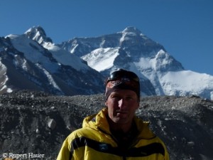 Rupert Hauer auf der Nordseite des Everest
