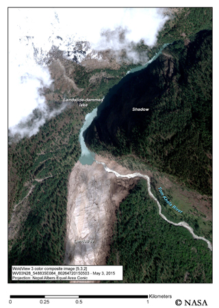 Neuer Damm und Erdrusch im Manaslu-Gebiet