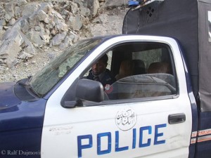 Polizei-Eskorte für Bergsteiger