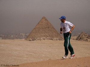 Robby Clemens bei seinem "World Run" 2007