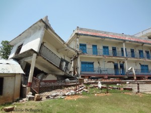 Die Schule in Thulosirubari nach dem Beben