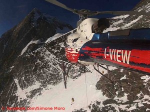 Rettungsflug am Everest