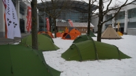 Zelte auf dem ISPO Gelände