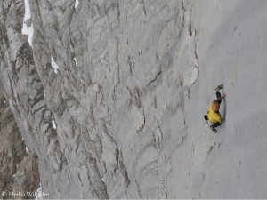 Free Solo in the Marmolada South Face