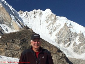 Bill Burke in front of “his” mountain