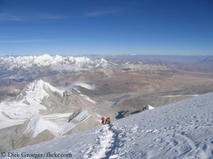 On Cho Oyu (8,188 m) in Tibet