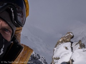 David during his summit attempt (© The North Face)