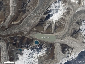 Imja Tsho, seen from space
