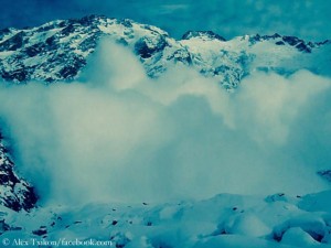 Avalanche on Nanga Parbat
