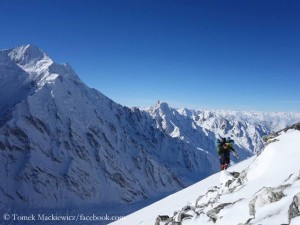 Tomek Mackiewicz on ascent