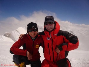 Nives and Romano Benet on Kangchenjunga in 2009