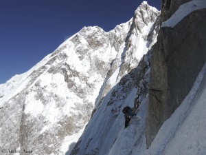 During the frist ascent of the 7000er Kunyang Chhish East in Pakistan