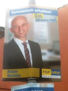 Wahlplakat der FDP in Nordrhein-Westfalen (Foto: Kathrin Biegner)