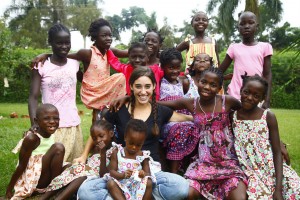 Katie Davis and her girls