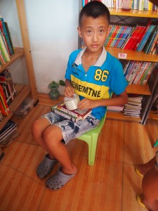 A young reader in Beijing