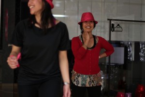 Melisa Rodrigues is practicing her dance moves for the One Billion Rising event (Photo: Miguel Fascinado)