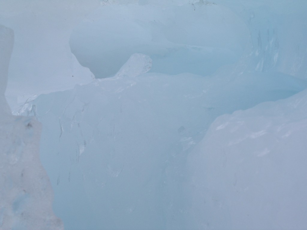 Alaska ice close up