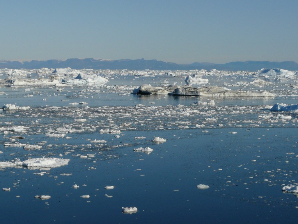 Melting ice, off Greenland