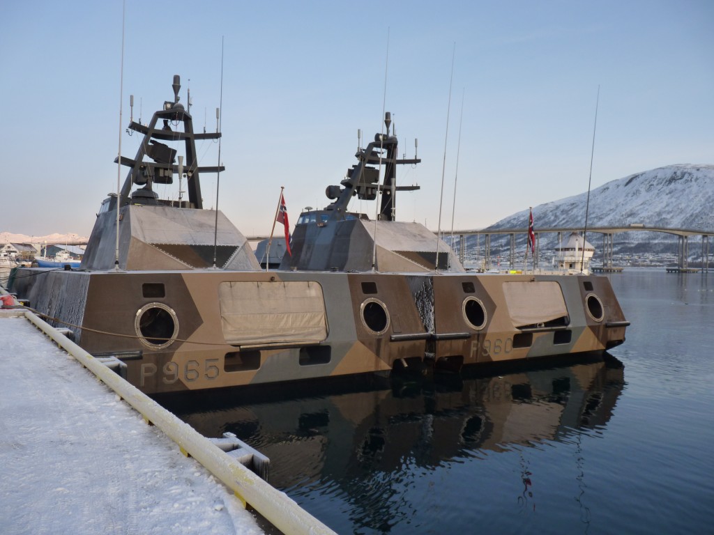 Norwegian naval patrol boats in Tromso harbour (I. Quaile)
