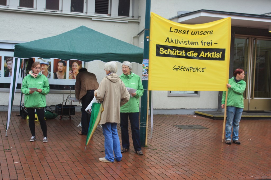 Greenpeace protest in Bad Godesberg