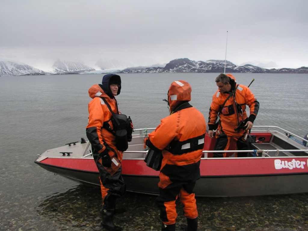 Scientists set out to check impact of sedimentation, here from Spitsbergen (I.Quaile)