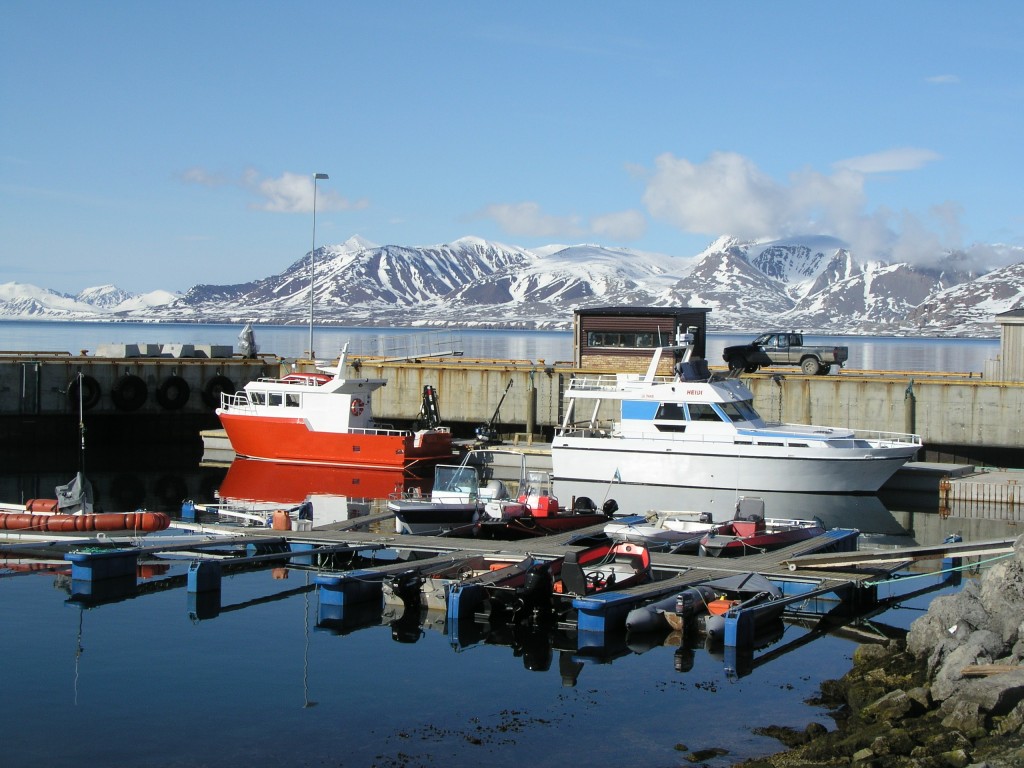 The world's northermost marire laboratory harbour in Ny Alesund, Spitzbergen. (Pic: I.Quaile)