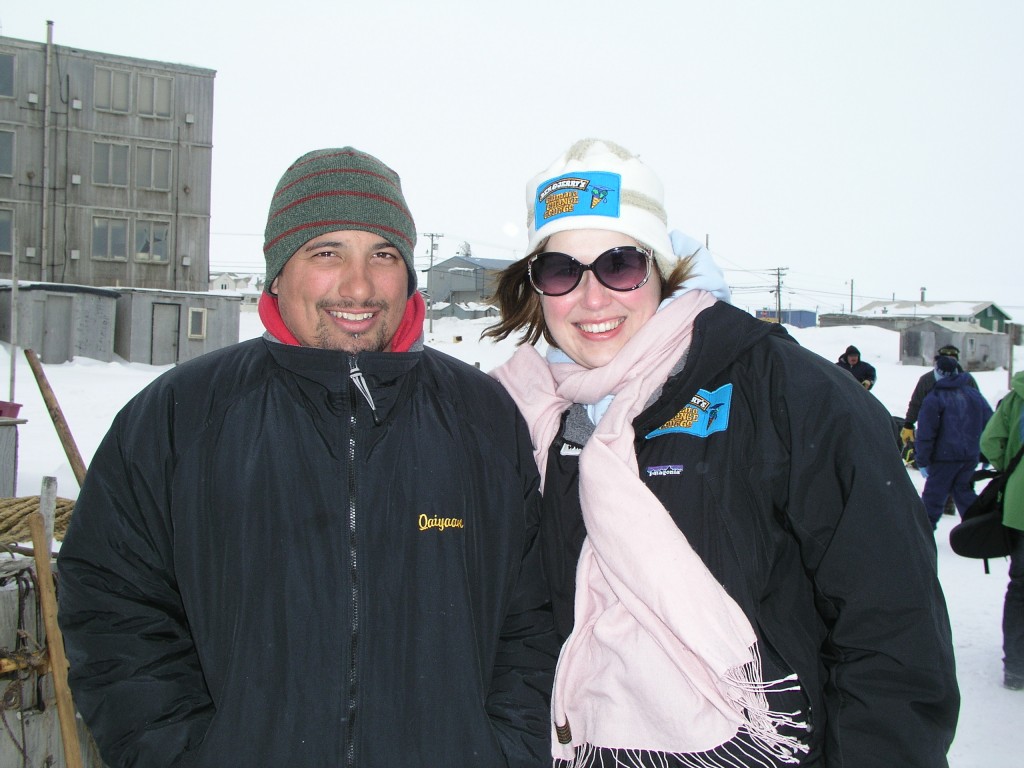 Cara and Kayan - "Give me a solar-powered snow mobile and I'll use it" was the young Eskimo's quip in Barrow, Alaska.