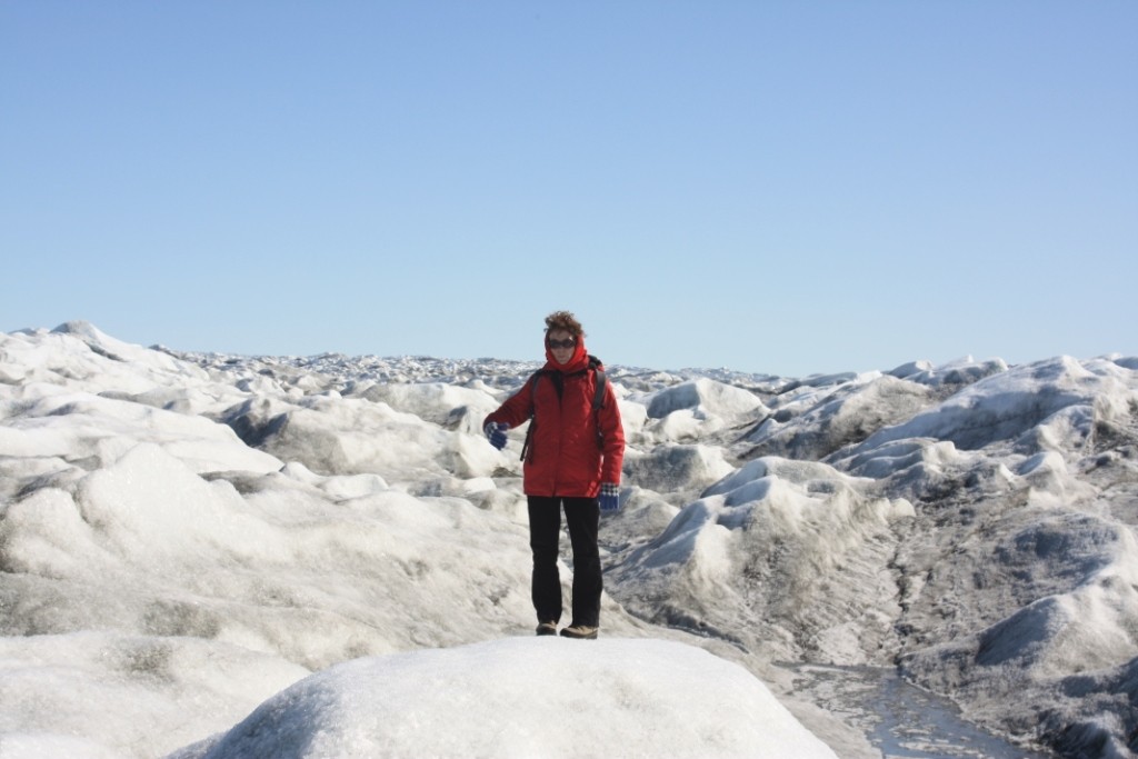 Greenland ice: taking the measure (Pic: I.Quaile)