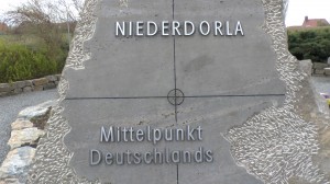 Gedenktafel am Mittelpunkt Deutschlands