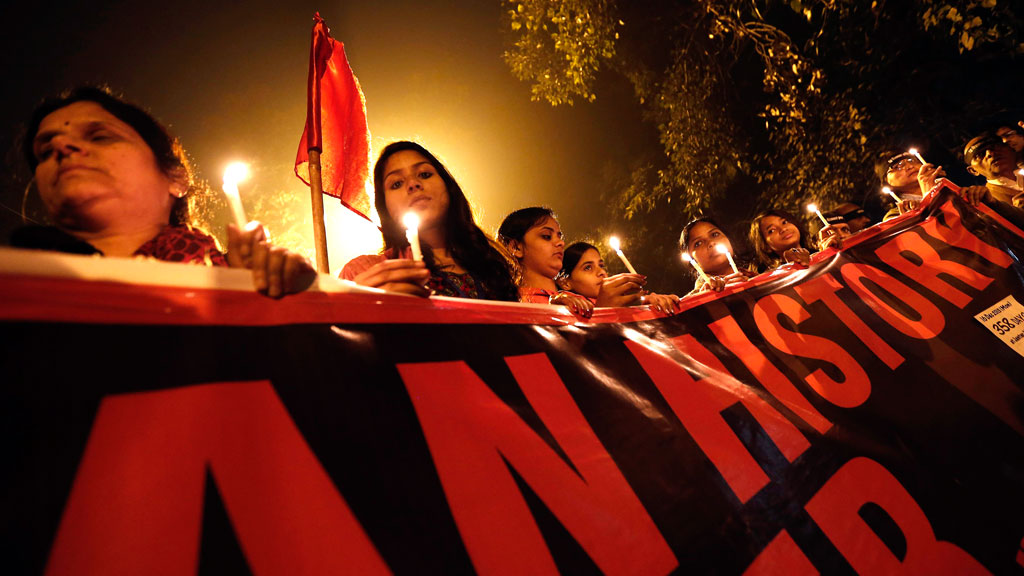First anniversary of the Delhi gang rape, in New Delhi December 16, 2013 (Copyright: Reuters)