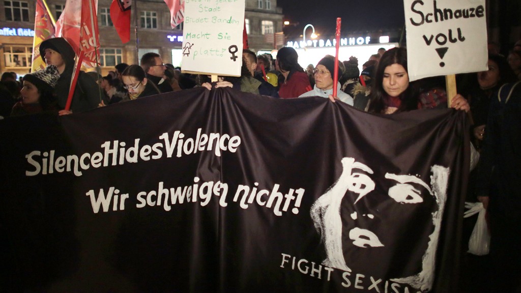 Demonstration against sexism in Cologne, January 5 2016 © picture-alliance/dpa/O. Berg