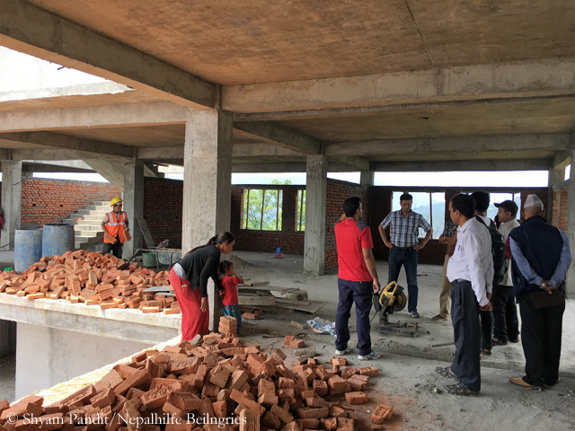 Thulosirubari construction site in July 2017