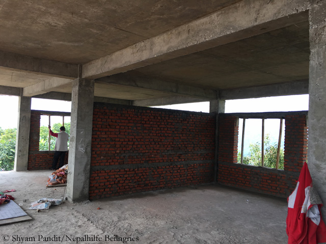 Thulosirubari construction site in July 2017