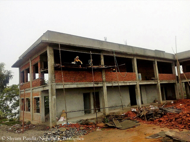 Thulosirubari construction site in July 2017