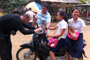 physically handicapped woman in Cambodia