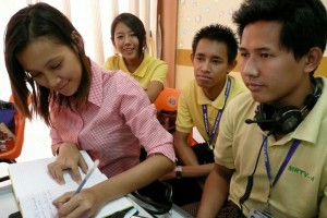 DW Akademie TV workshop in Yangon, 2012