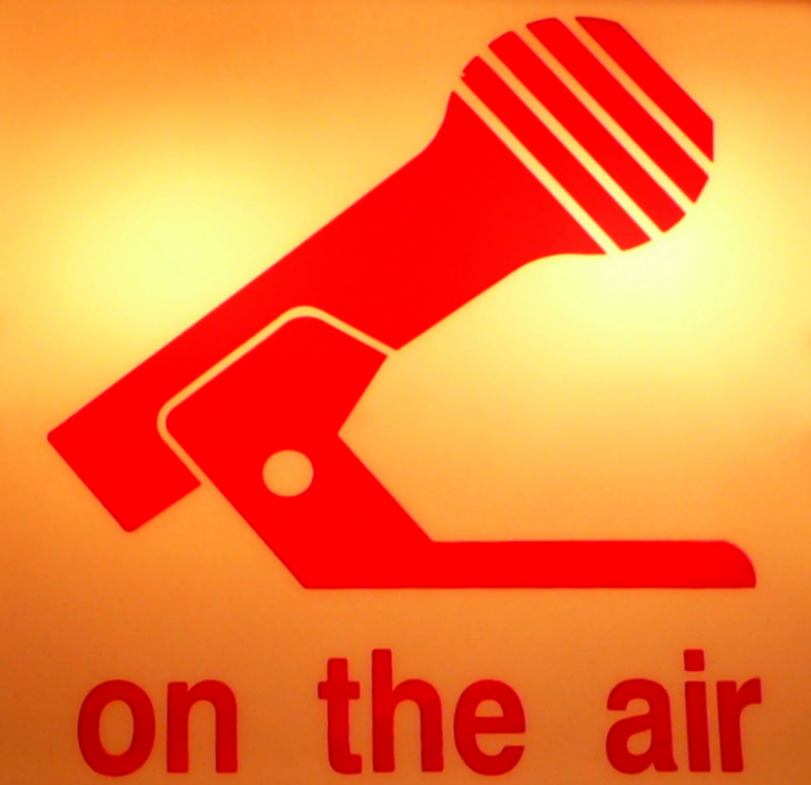Photo of an "On Air" sign
