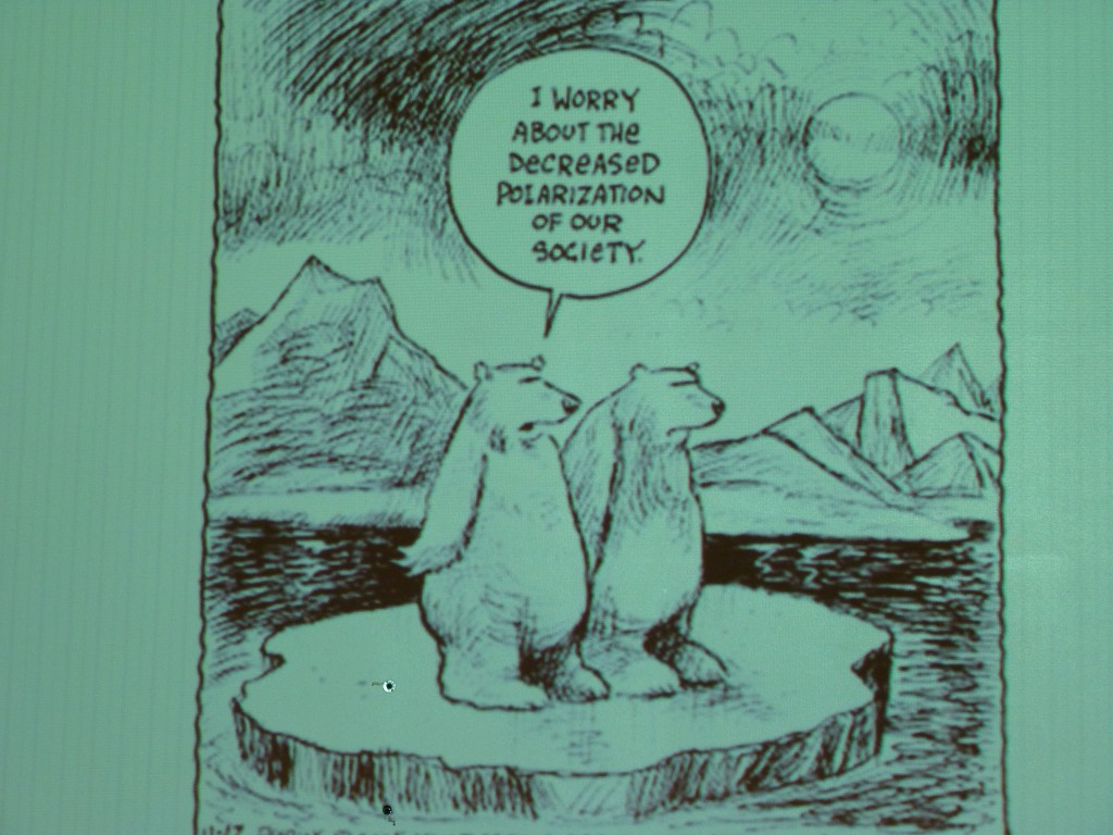 Arctic psychologist Stoknes' cartoon