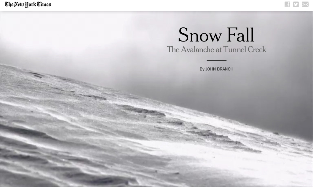 "Snowfall", New York Times